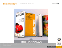 Tablet Screenshot of displayland24.com